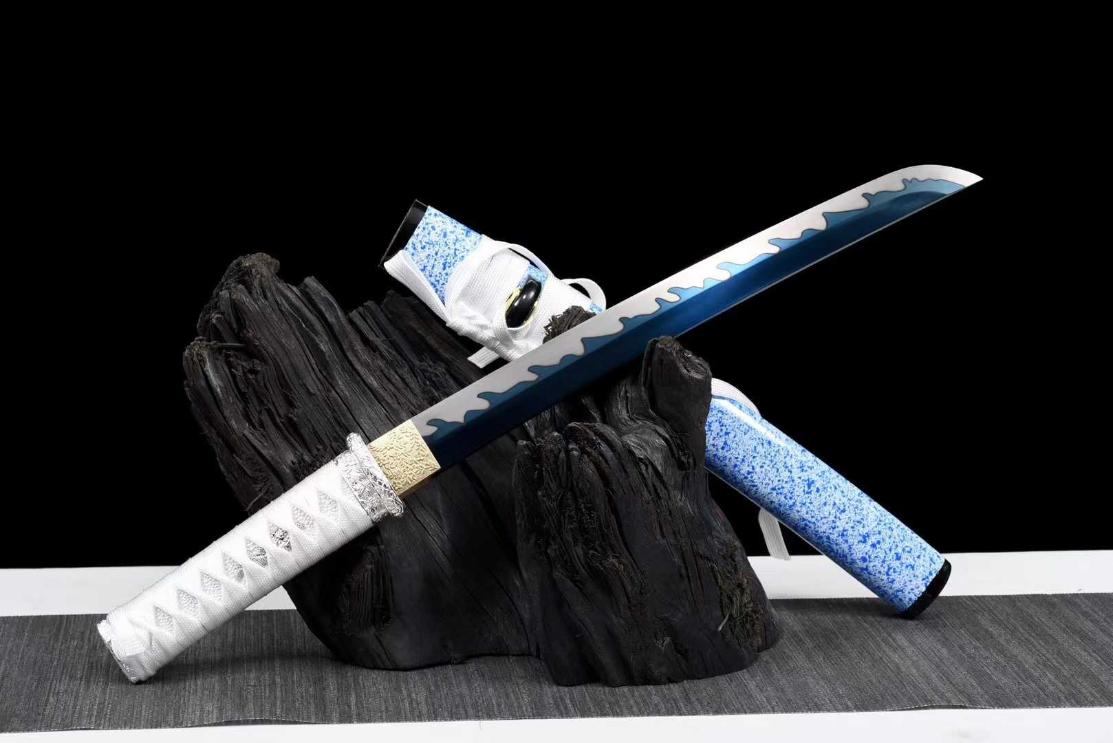 Kiếm Nhật Tanto 12 INCH VÂN LỬA – PHIÊN BẢN KHÓI XANH CAO CẤP